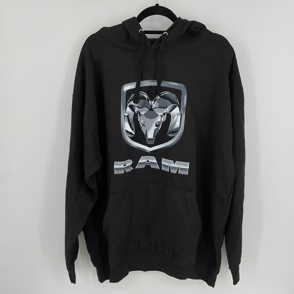RAM Truck Logo Hoodie Black 3XL Officially Licensed Hooded‎ Sweatshirt Mens